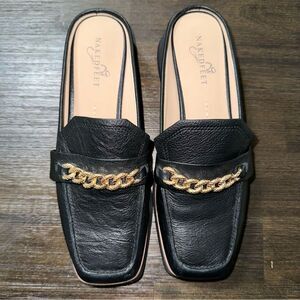 Naked Feet Women’s Platform Mules in Black Size 8.5M